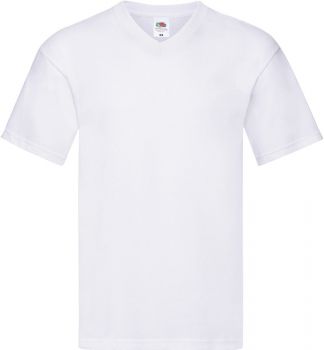 F.O.L. | Pánské tričko s výstřihem do V white S