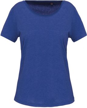 Kariban | Dámské tričko z bio bavlny ocean blue heather L