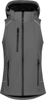 Promodoro | Dámská 2-vrstvá softshellová vesta steel grey L