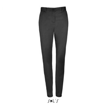 SOL'S JARED WOMEN - SATIN STRETCH TROUSERS Black 36