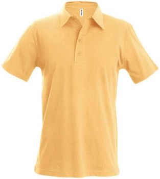 MEN'S JERSEY POLO SHIRT Light Orange L