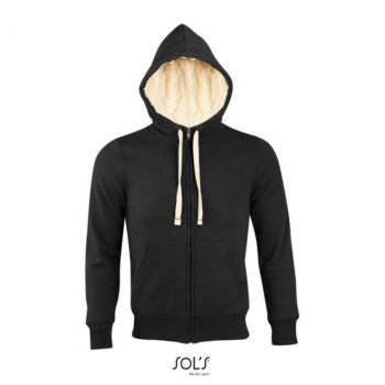 SOL'S SHERPA - UNISEX ZIPPED JACKET WITH "SHERPA" LINING Black L