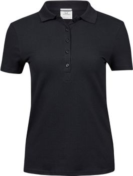 Tee Jays | Dámské luxusní elastické piqué polo z těžké bavlny black M