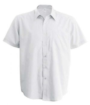 MEN'S SHORT-SLEEVED NON-IRON SHIRT White L