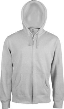 MEN'S FULL ZIP HOODED SWEATSHIRT Oxford Grey 3XL