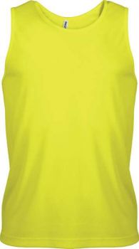 MEN’S SPORTS VEST Fluorescent Yellow M