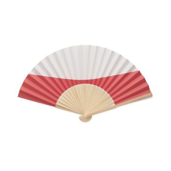 FUNFAN Vějíř v designu vlajky white