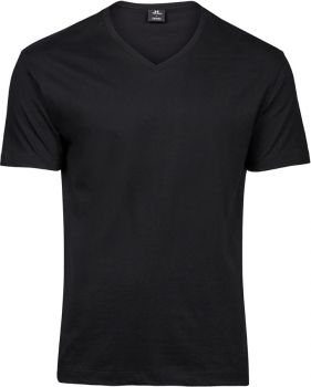Tee Jays | Pánské tričko s výstřihem do V "Fashion Sof Tee" black L