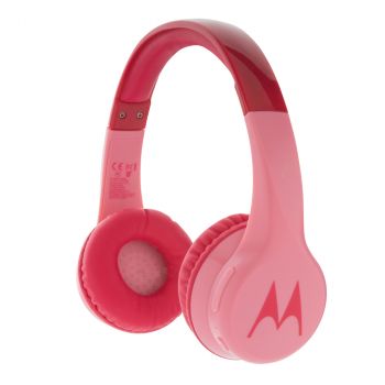 Detské bezpečnostné bezdrôtové slúchadlá Motorola JR300 ružová