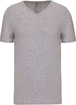 MEN'S SHORT-SLEEVED V-NECK T-SHIRT Light Grey Heather L