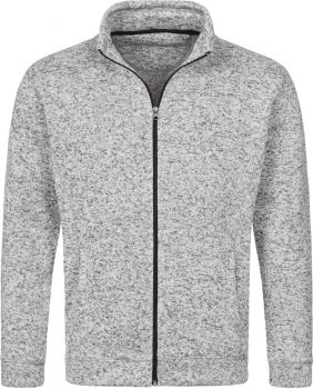 Stedman | Pánská pletená fleecová bunda light grey melange L