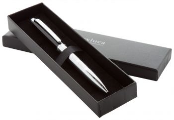 Lantey touch ballpoint pen silver , black