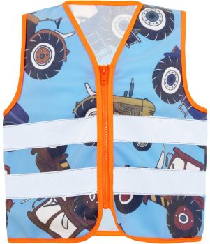 Korntex | Dětská bezpečnostní vesta blue/tractor XS