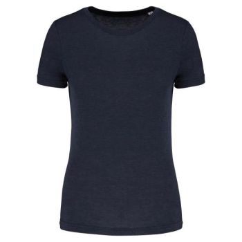 LADIES' TRIBLEND ROUND NECK SPORTS T-SHIRT French Navy Heather M