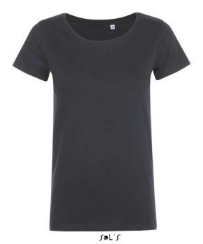 SOL'S MIA WOMEN'S ROUND-NECK FITTED T-SHIRT Mouse Grey 2XL