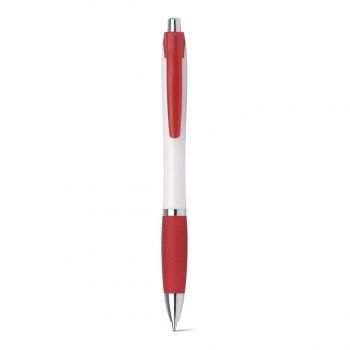 DARBY. Guľôčkové pero s protišmykovou rukoväťou Červená