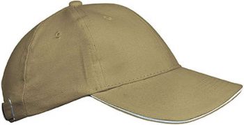 ORLANDO KIDS - KIDS' 6 PANELS CAP Beige/White U