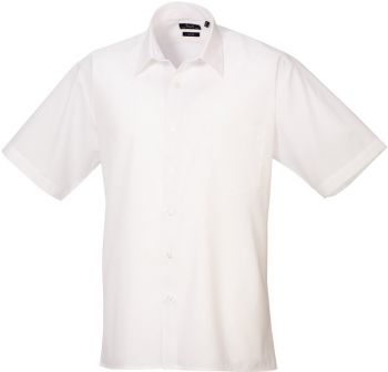 Premier | Popelínová košile s krátkým rukávem white 52.