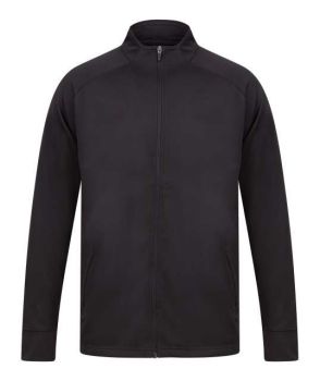 ADULT'S KNITTED TRACKSUIT TOP Black S