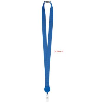 ZIP LANYARD Šnůrka na klíče a skipas držák royal blue