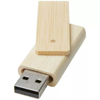 Bambusový USB flash disk s kapacitou 8 GB Rotate béžová