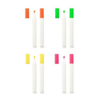 HARRISON. Zvýrazňovač z PP s matným povrchom Žltá