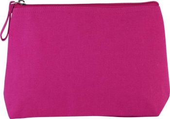 TOILETRY BAG IN COTTON CANVAS Fuchsia U