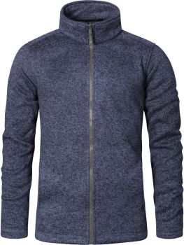 Promodoro | Pánská pletená fleecová bunda heather blue M