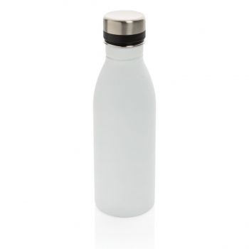 Fľaša na vodu z nehrdzavejúcej ocele biela