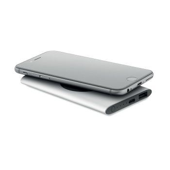POWERPLUS Powerbanka 5000mAh 15W Matná Stříbrná