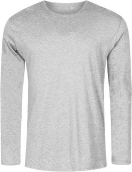 Promodoro | Pánské tričko s dlouhým rukávem - X.O heather grey S