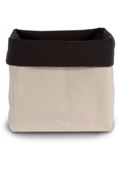 REVERSIBLE POUCH Natural/Black M