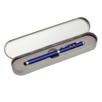 SUPREME kuličkové pero s laserovým ukazovátkem,  modrá