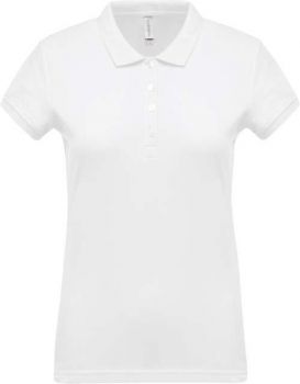 LADIES’ SHORT-SLEEVED PIQUÉ POLO SHIRT White M