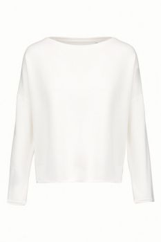 Kariban | Dámský nadměrný svetr off white S/M
