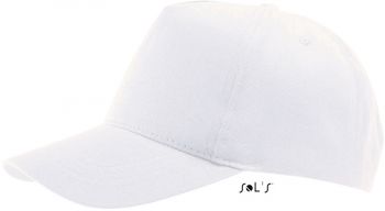 SOL'S | 5 panelová kšiltovka white onesize