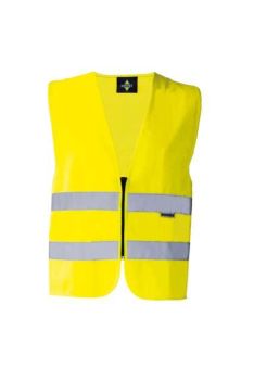 SAFETY VEST WITH ZIPPER "COLOGNE" Yellow M