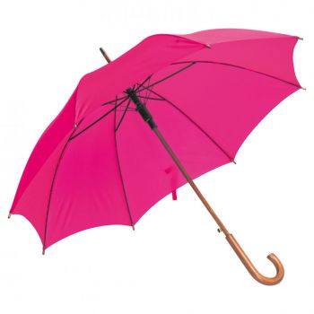 Dáždnik s dreveným držadlom Pink