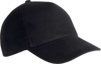 HEAVY COTTON CAP - 5 PANELS Black U