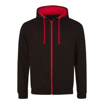 VARSITY ZOODIE Jet Black/Fire Red L