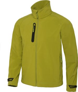 B&C | Pánská 3-vrstvá softshellová bunda green moss L