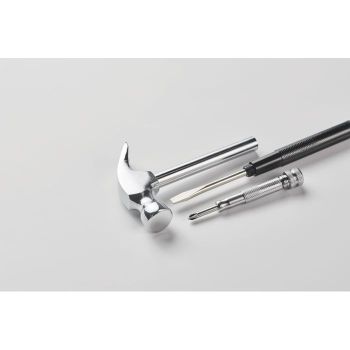 CLAW IT Kladivo a šroubovák z ocele Stříbrná