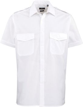 Premier | Pilotní košile s krátkým rukávem white 42.