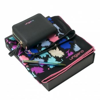 Set Neon (ballpoint pen, zip purse & silk scarf)