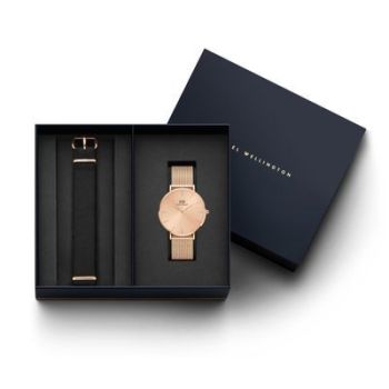 Watch set Petite Unitone Rose-gold D36 + Bracelet Petite Cornwall Rose-gold L16