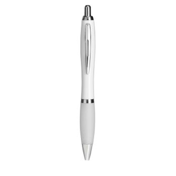 RIOCOLOUR Plastové kuličkové pero white