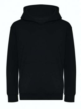 KIDS ORGANIC HOODIE Deep Black L