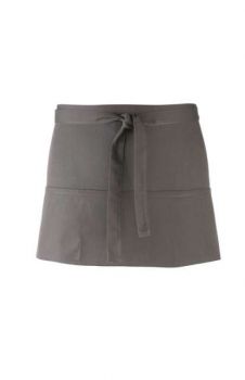 'COLOURS COLLECTION’ THREE POCKET APRON Dark Grey U
