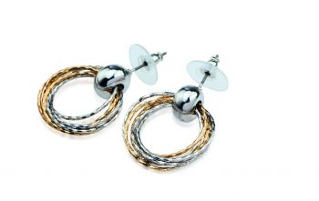 Taris earrings gold , silver