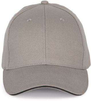 Kariban K-Up | 6 panelová sandwich kšiltovka light grey/dark grey onesize